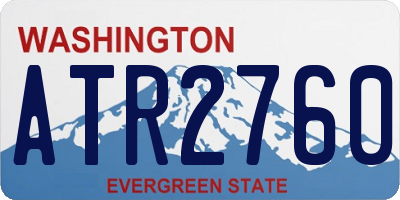 WA license plate ATR2760
