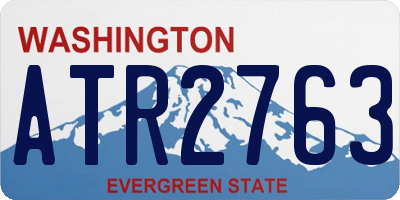 WA license plate ATR2763