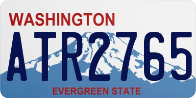 WA license plate ATR2765