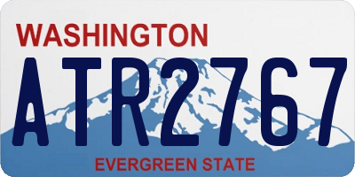 WA license plate ATR2767