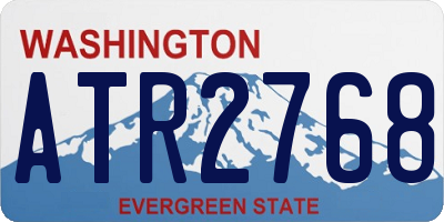 WA license plate ATR2768
