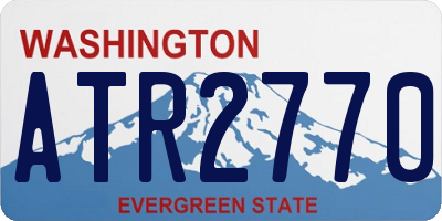WA license plate ATR2770