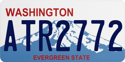 WA license plate ATR2772