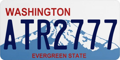 WA license plate ATR2777