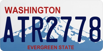 WA license plate ATR2778