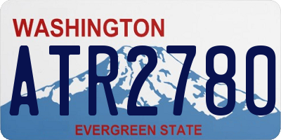WA license plate ATR2780