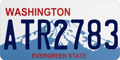 WA license plate ATR2783