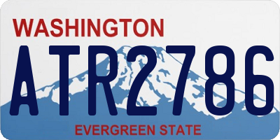 WA license plate ATR2786