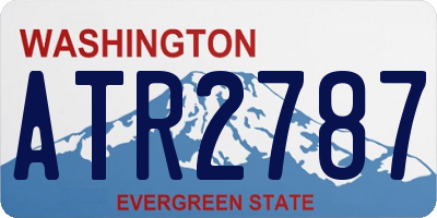 WA license plate ATR2787