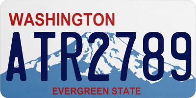 WA license plate ATR2789