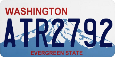 WA license plate ATR2792