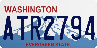 WA license plate ATR2794