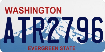 WA license plate ATR2796