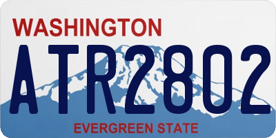 WA license plate ATR2802