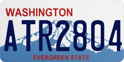 WA license plate ATR2804