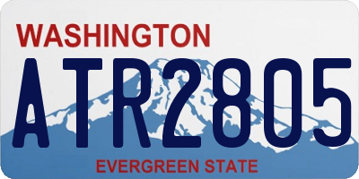 WA license plate ATR2805