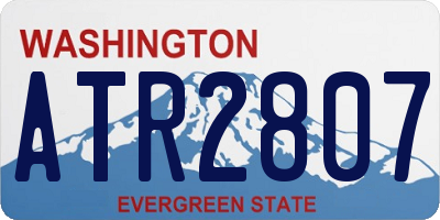 WA license plate ATR2807