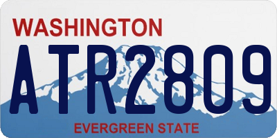 WA license plate ATR2809
