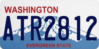 WA license plate ATR2812