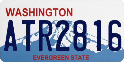WA license plate ATR2816