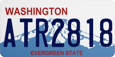 WA license plate ATR2818