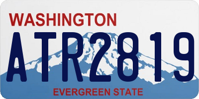 WA license plate ATR2819