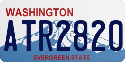 WA license plate ATR2820