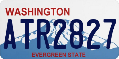 WA license plate ATR2827