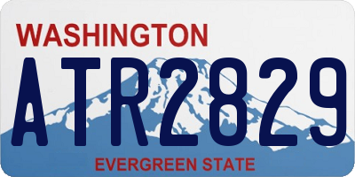 WA license plate ATR2829