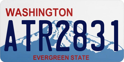 WA license plate ATR2831