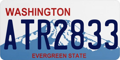 WA license plate ATR2833