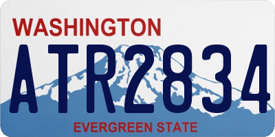 WA license plate ATR2834