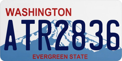 WA license plate ATR2836