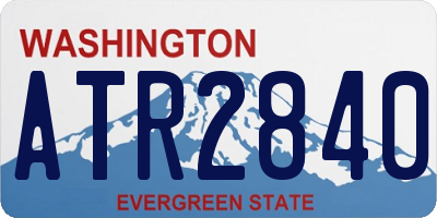 WA license plate ATR2840
