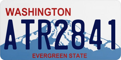 WA license plate ATR2841