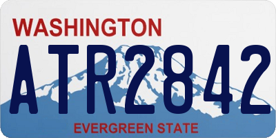 WA license plate ATR2842