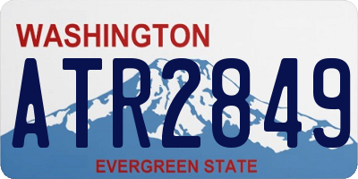 WA license plate ATR2849