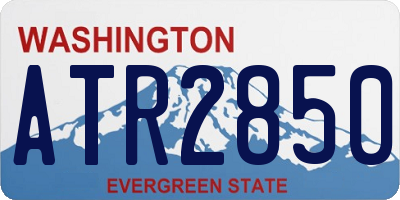 WA license plate ATR2850