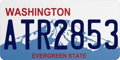 WA license plate ATR2853