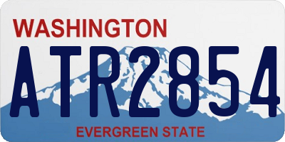 WA license plate ATR2854