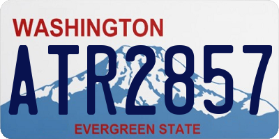 WA license plate ATR2857