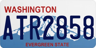 WA license plate ATR2858