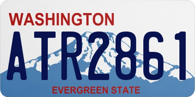 WA license plate ATR2861