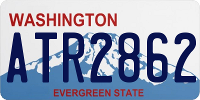 WA license plate ATR2862