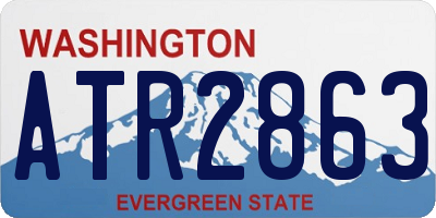 WA license plate ATR2863