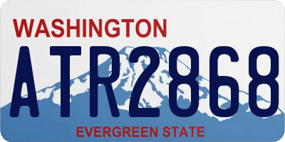 WA license plate ATR2868