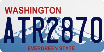 WA license plate ATR2870