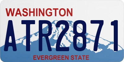 WA license plate ATR2871