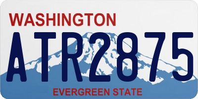WA license plate ATR2875