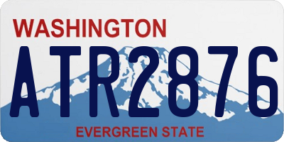WA license plate ATR2876